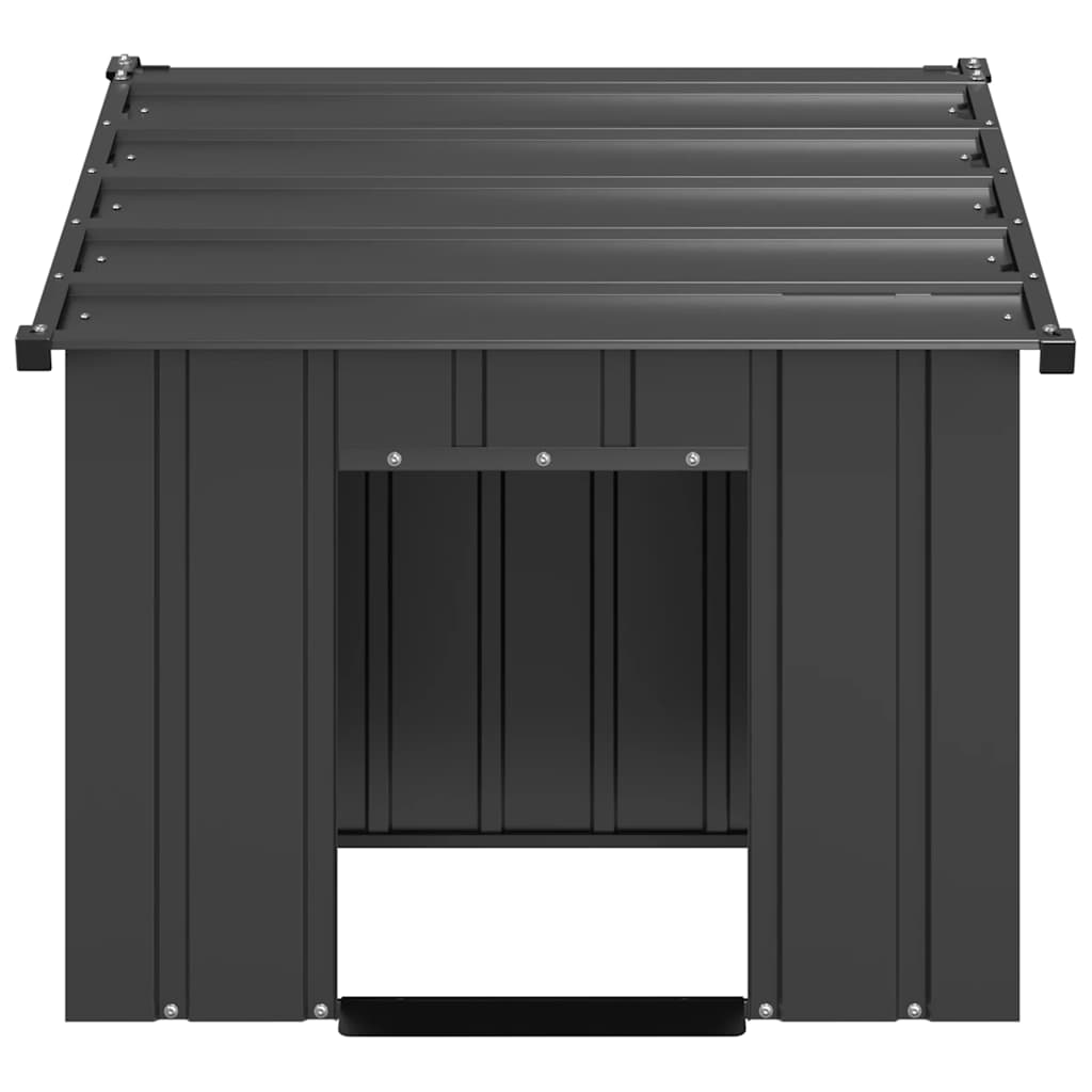 vidaXL Buda dla psa z dachem, 83x130x85 cm, stal galwanizowana