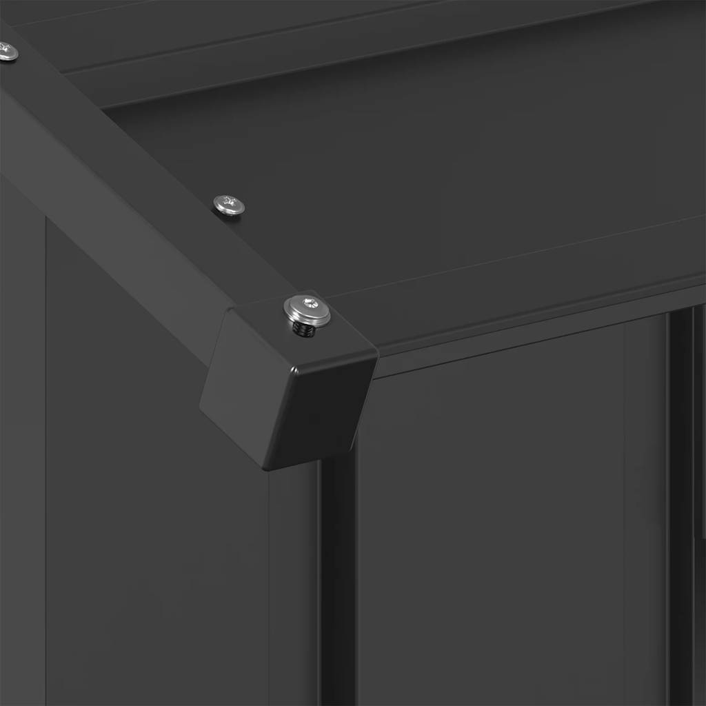 vidaXL Buda dla psa z dachem, 83x130x85 cm, stal galwanizowana