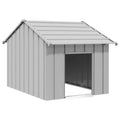 vidaXL Buda dla psa z dachem, 83x130x85 cm, stal galwanizowana