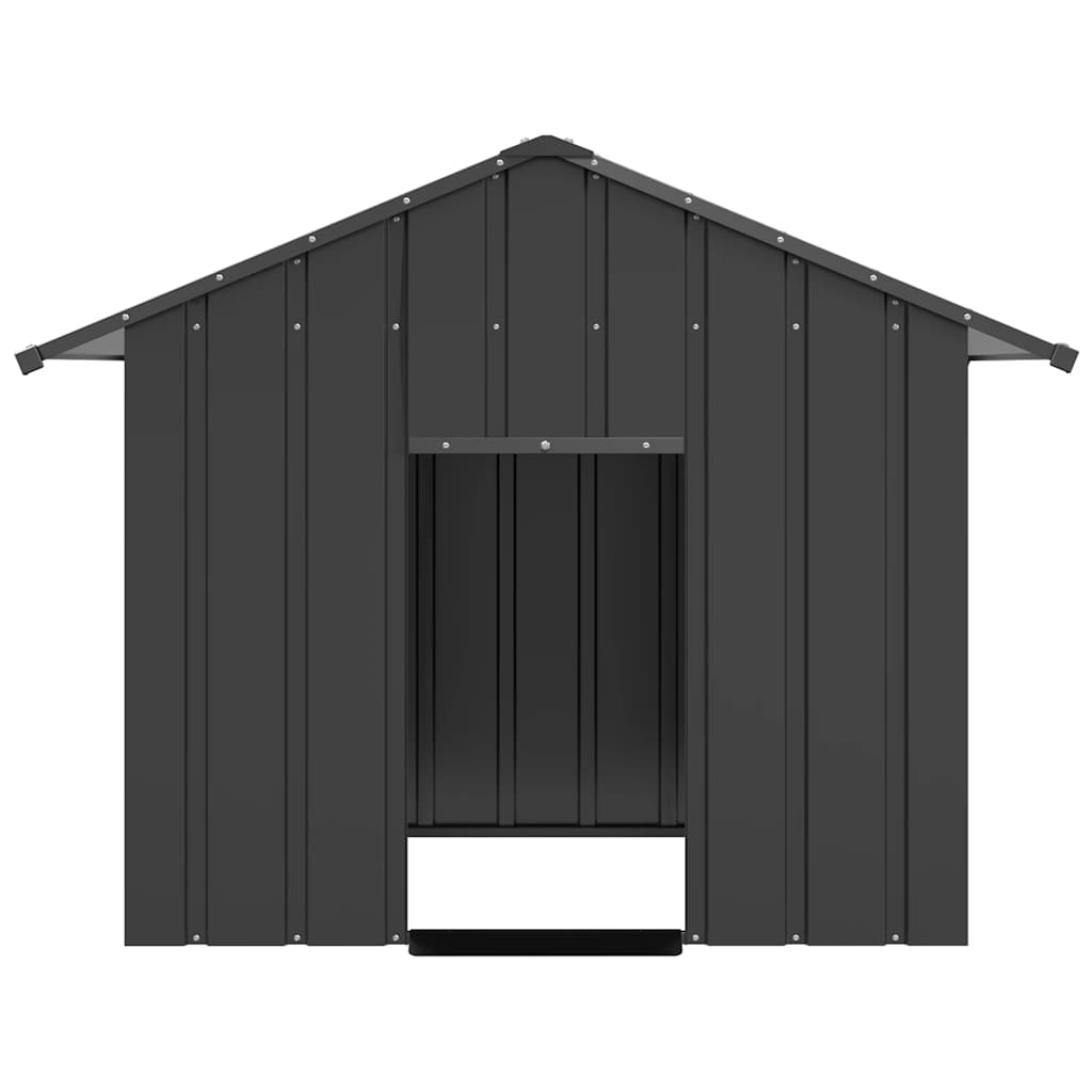 vidaXL Buda dla psa z dachem, 131x101x102 cm, stal galwanizowana