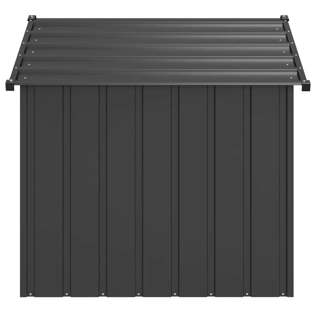 vidaXL Buda dla psa z dachem, 131x101x102 cm, stal galwanizowana
