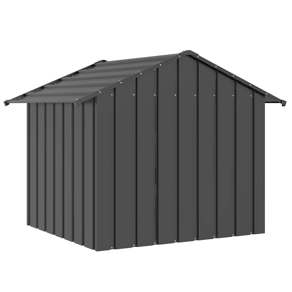 vidaXL Buda dla psa z dachem, 131x101x102 cm, stal galwanizowana