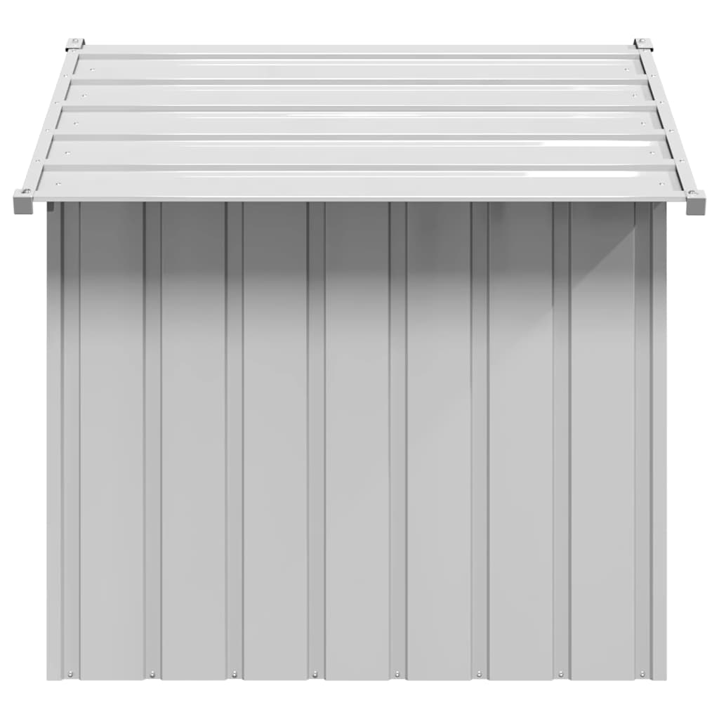 vidaXL Buda dla psa z dachem, 131x101x102 cm, stal galwanizowana