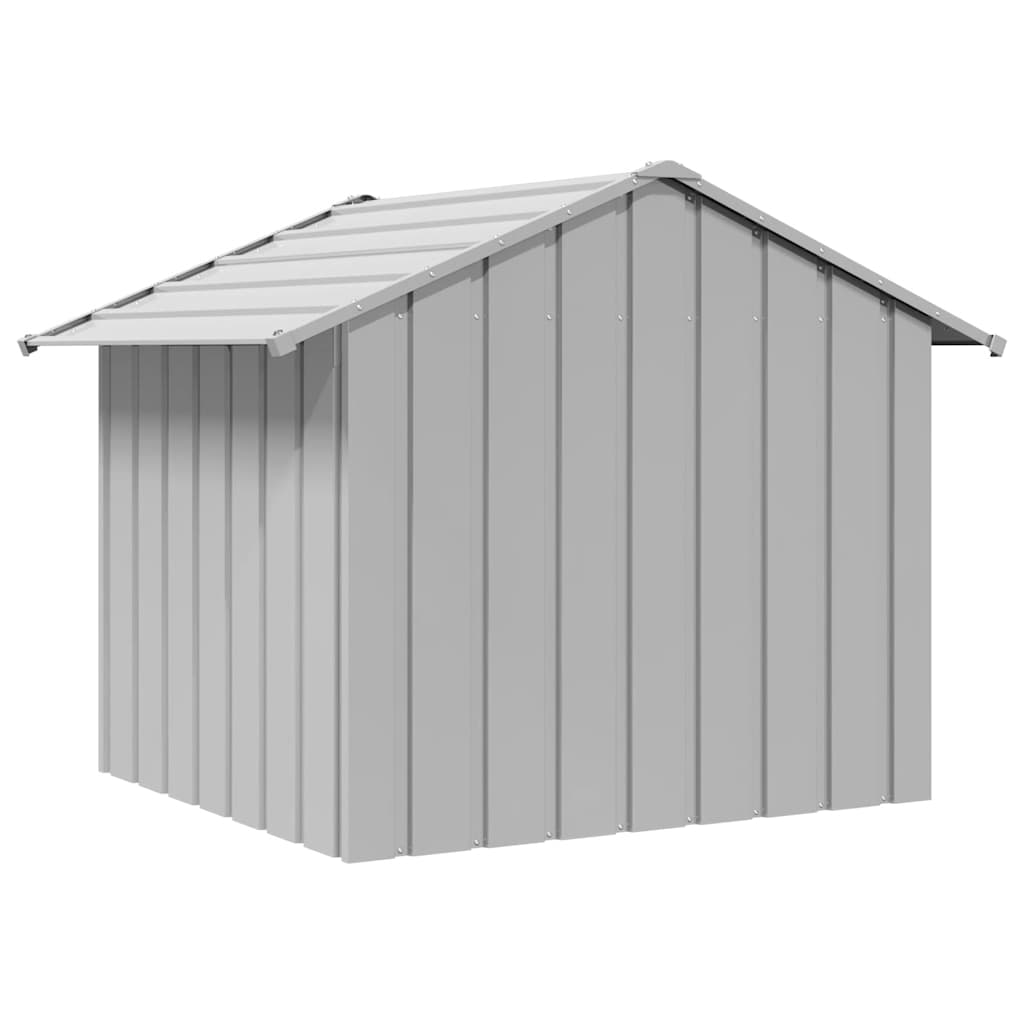 vidaXL Buda dla psa z dachem, 131x101x102 cm, stal galwanizowana