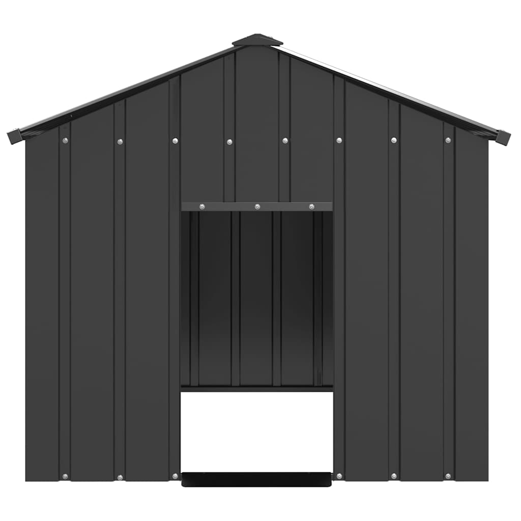 vidaXL Buda dla psa z dachem, 113x153x101 cm, stal galwanizowana