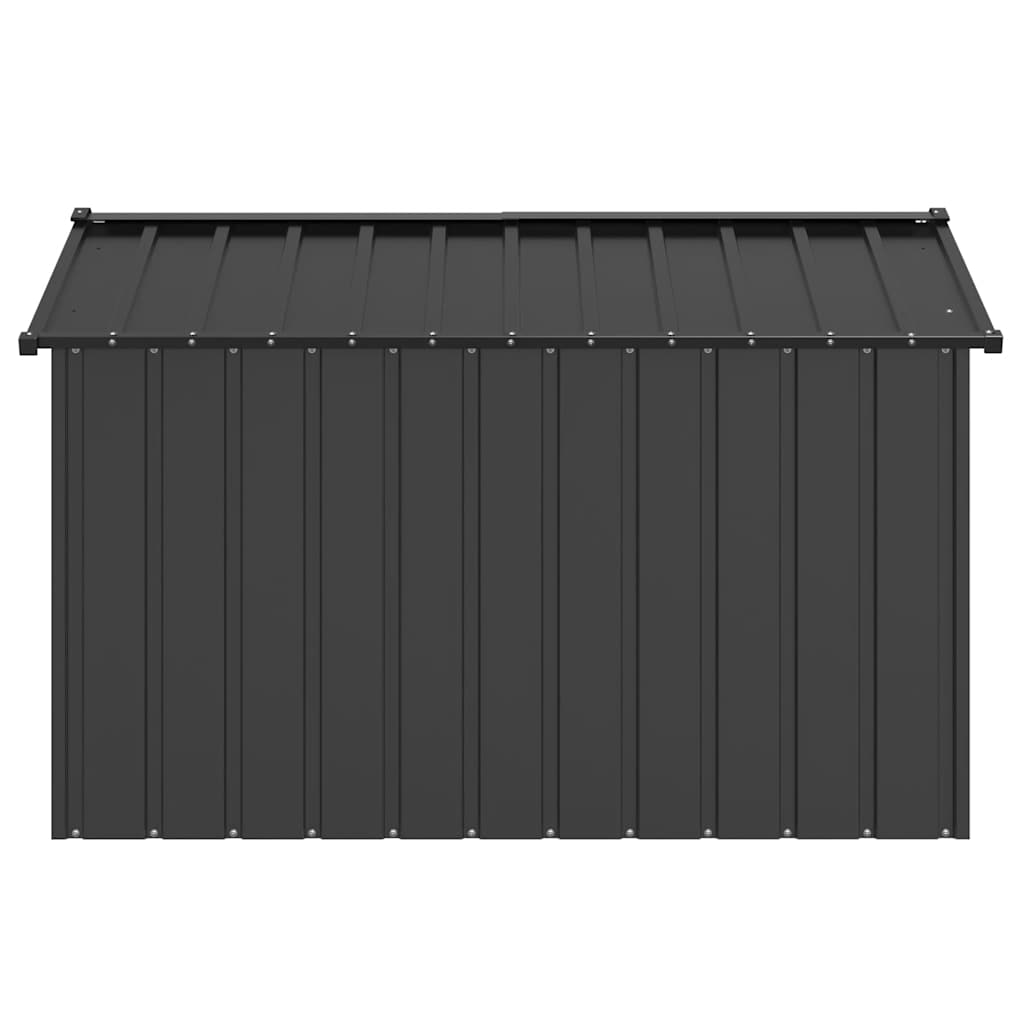 vidaXL Buda dla psa z dachem, 113x153x101 cm, stal galwanizowana
