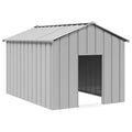 vidaXL Buda dla psa z dachem, 113x153x101 cm, stal galwanizowana