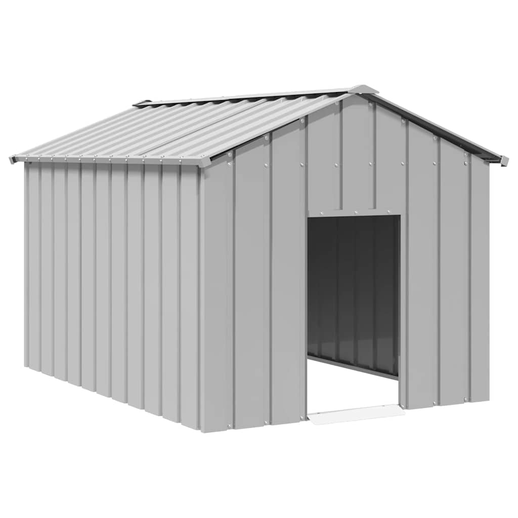 vidaXL Buda dla psa z dachem, 113x153x101 cm, stal galwanizowana