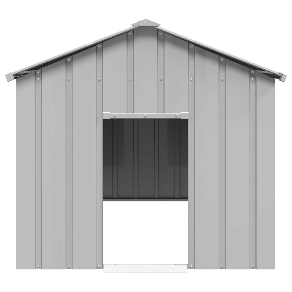 vidaXL Buda dla psa z dachem, 113x153x101 cm, stal galwanizowana