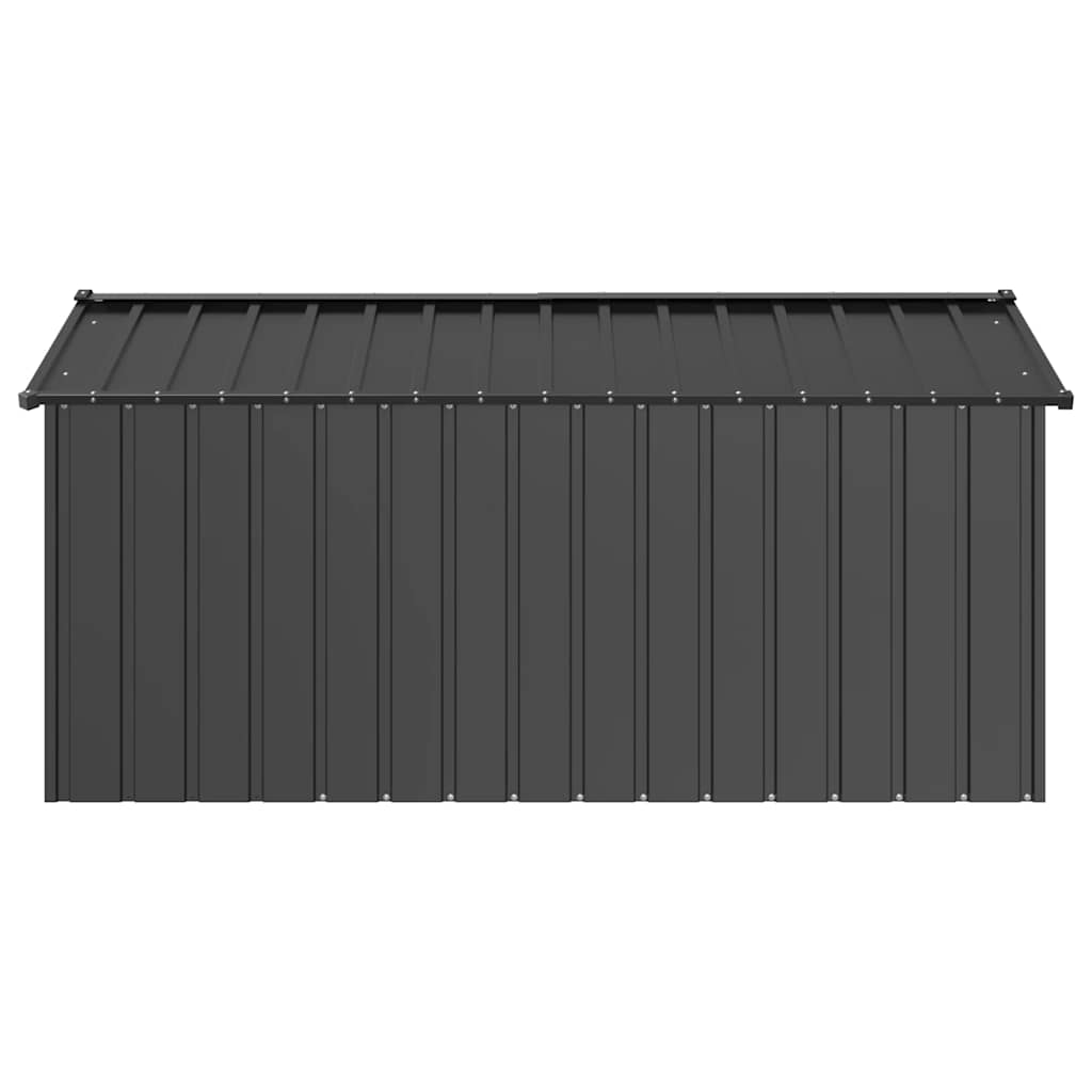 vidaXL Buda dla psa z dachem, 114x202x101 cm, stal galwanizowana