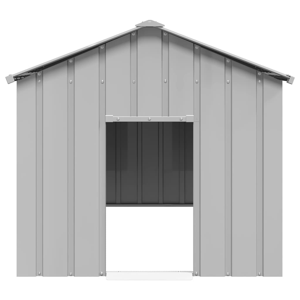 vidaXL Buda dla psa z dachem, 114x202x101 cm, stal galwanizowana