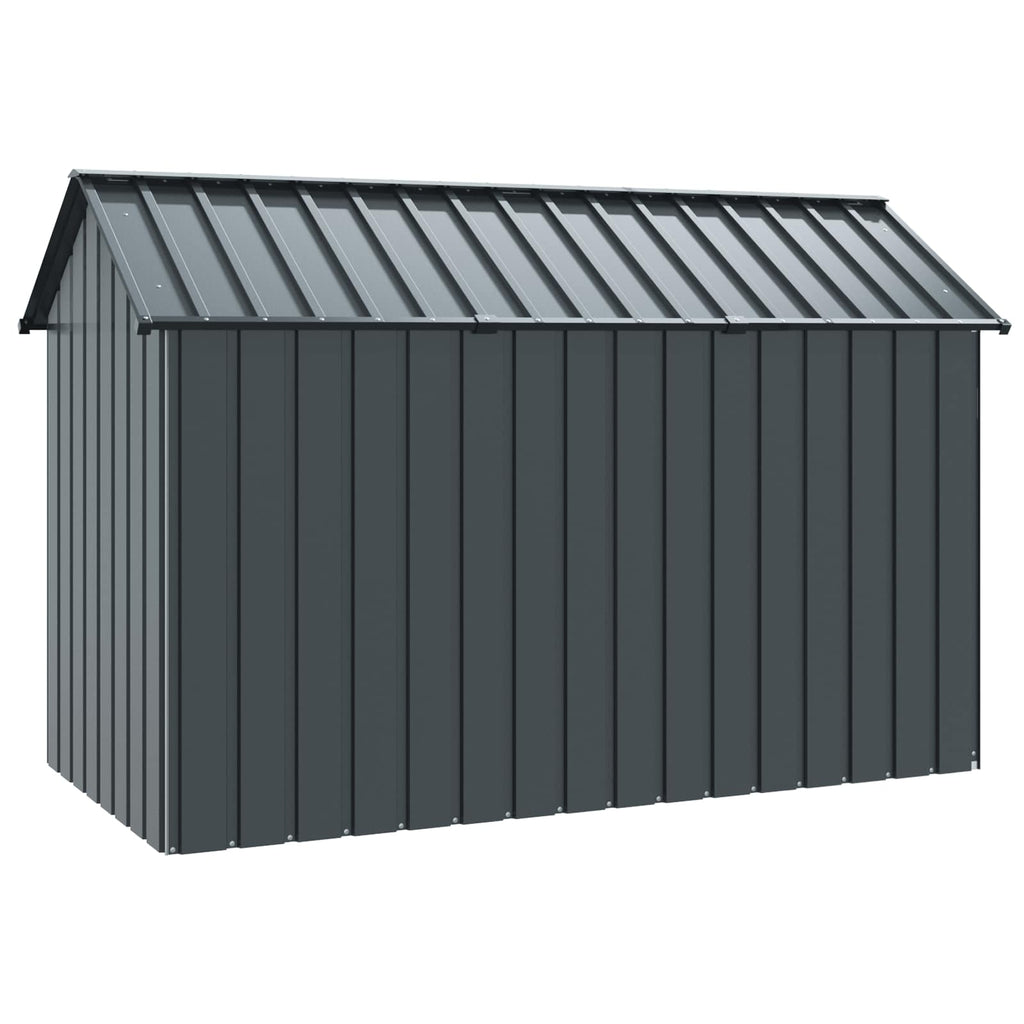 vidaXL Klatka dla ptaków z przechowywaniem Antracyt 215 x 112 x 141 cm