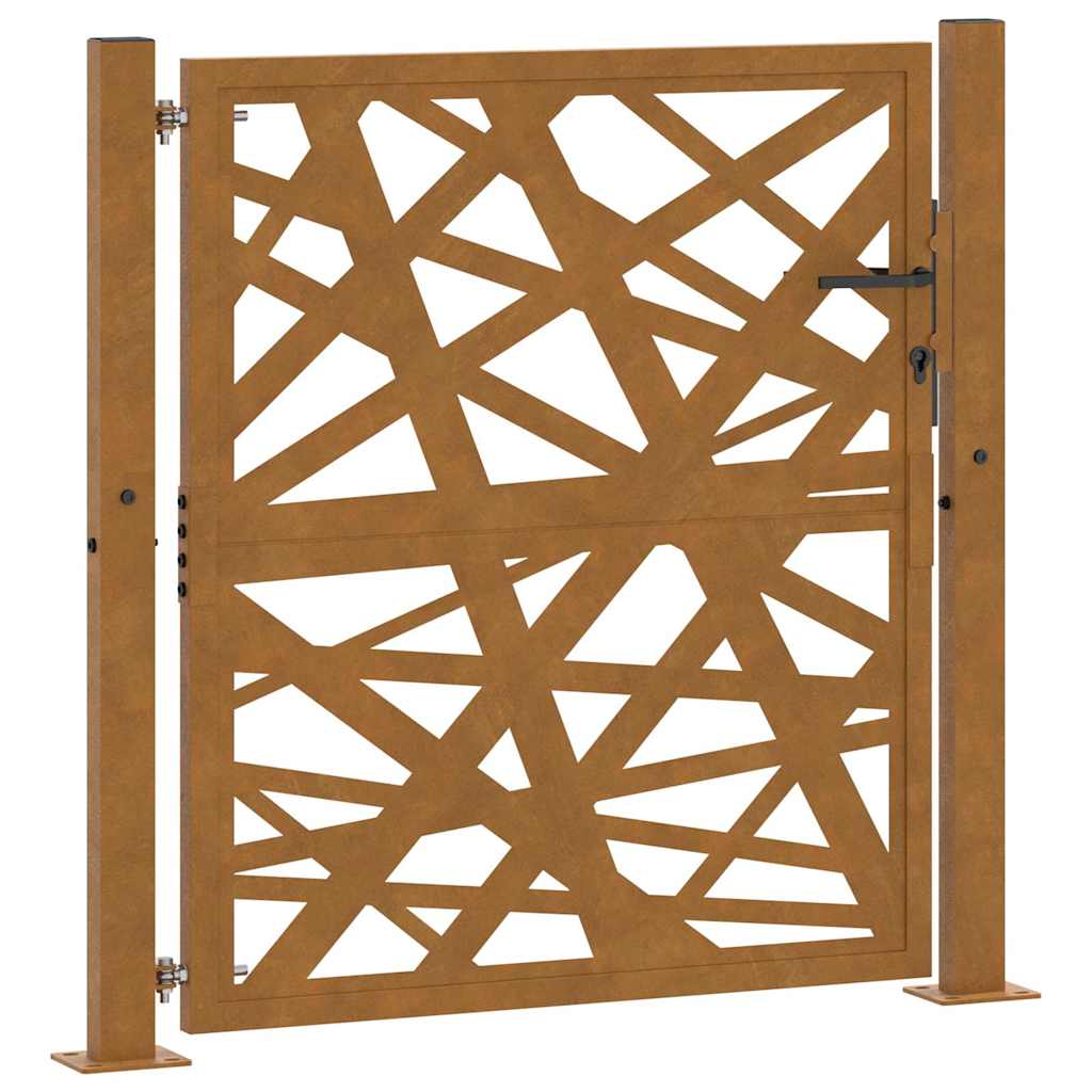 vidaXL Brama ogrodowa 100x100 cm Stal nierdzewna Lekka konstrukcja