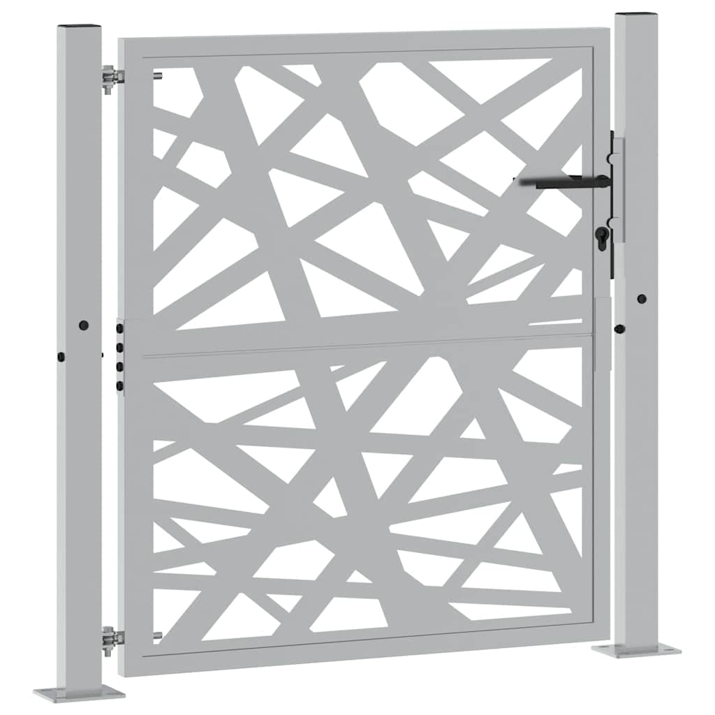 vidaXL Brama ogrodowa 100x100 cm Stal nierdzewna Lekka konstrukcja