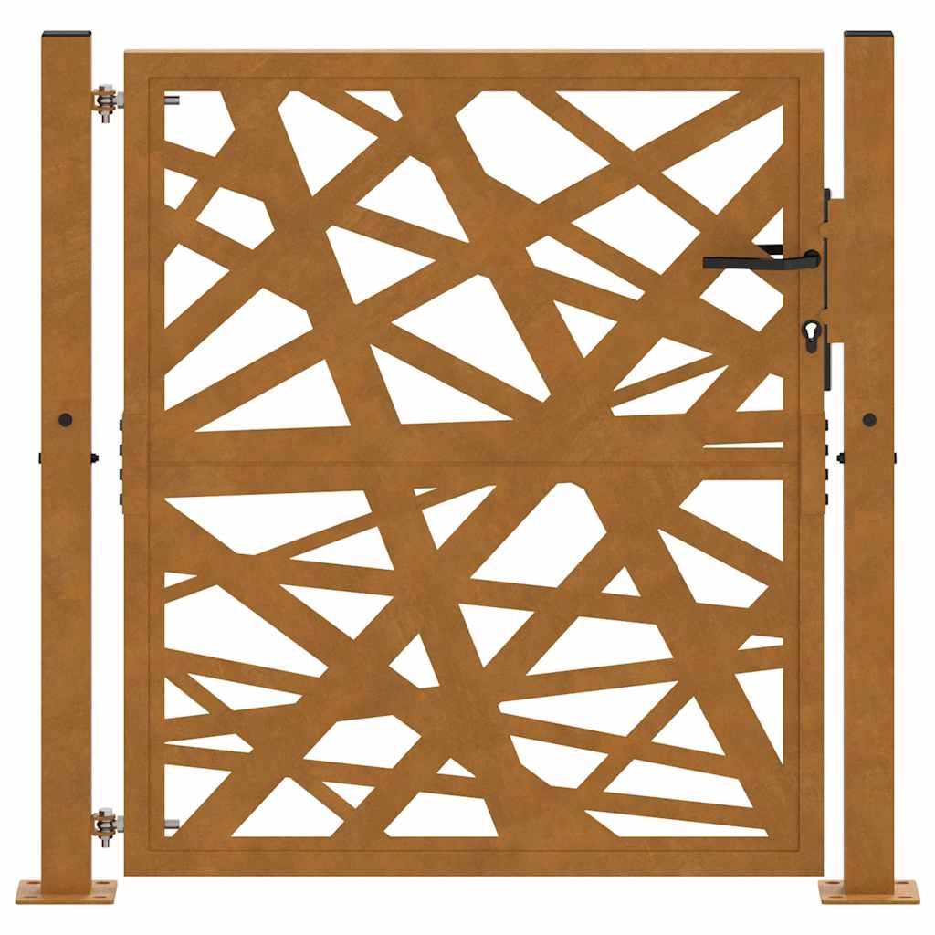 vidaXL Brama ogrodowa 100x100 cm Stal nierdzewna Lekka konstrukcja