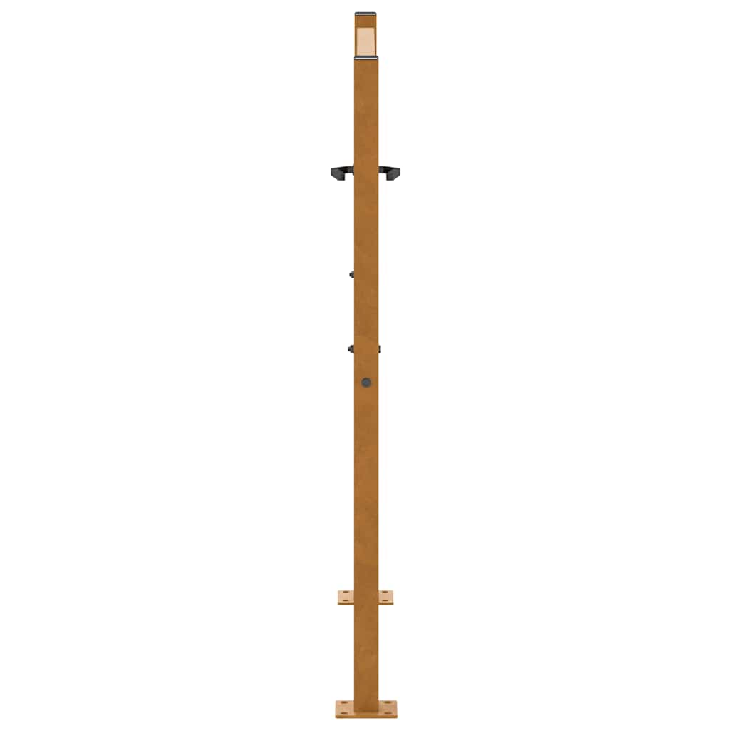 vidaXL Brama ogrodowa 100x100 cm Stal nierdzewna Lekka konstrukcja