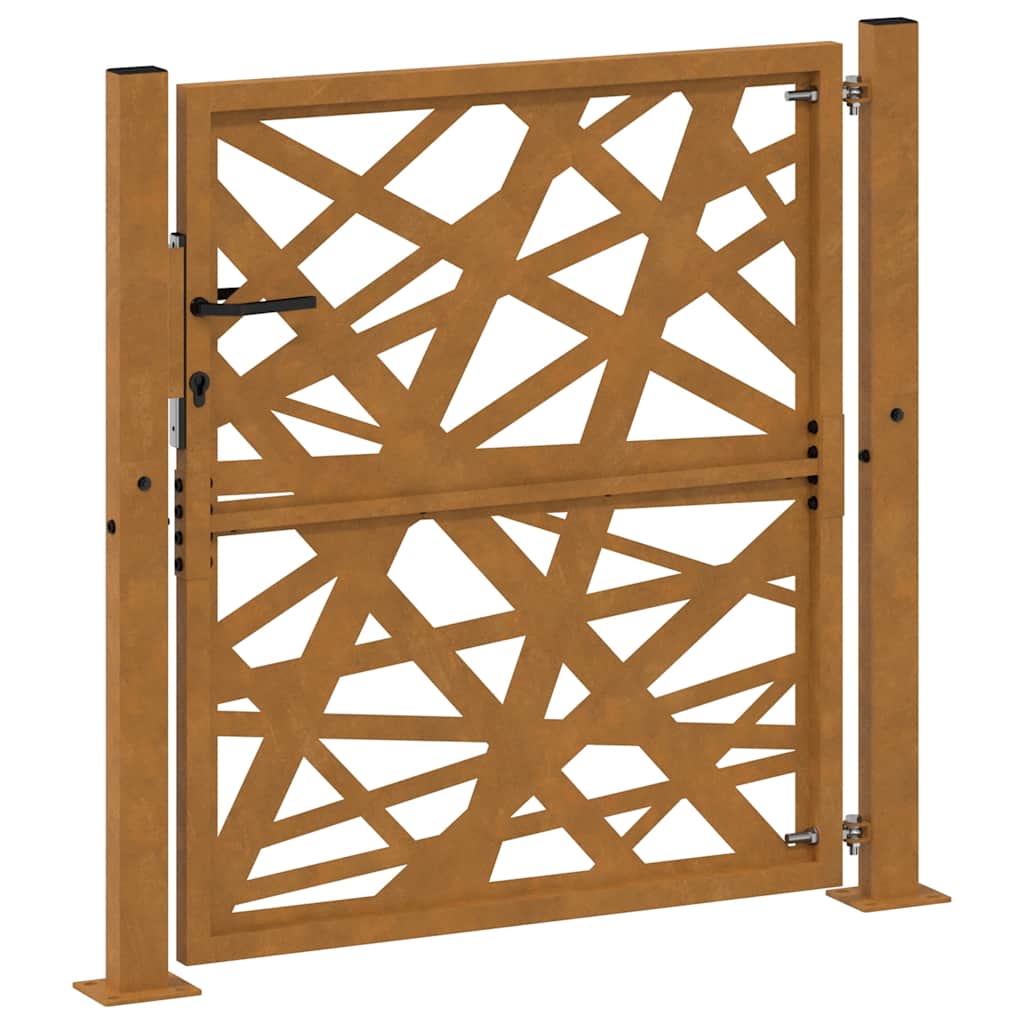 vidaXL Brama ogrodowa 100x100 cm Stal nierdzewna Lekka konstrukcja