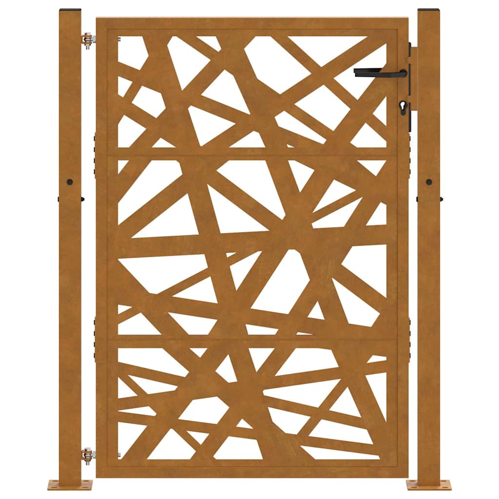 vidaXL Brama ogrodowa 100x125 cm Stal nierdzewna Lekka konstrukcja
