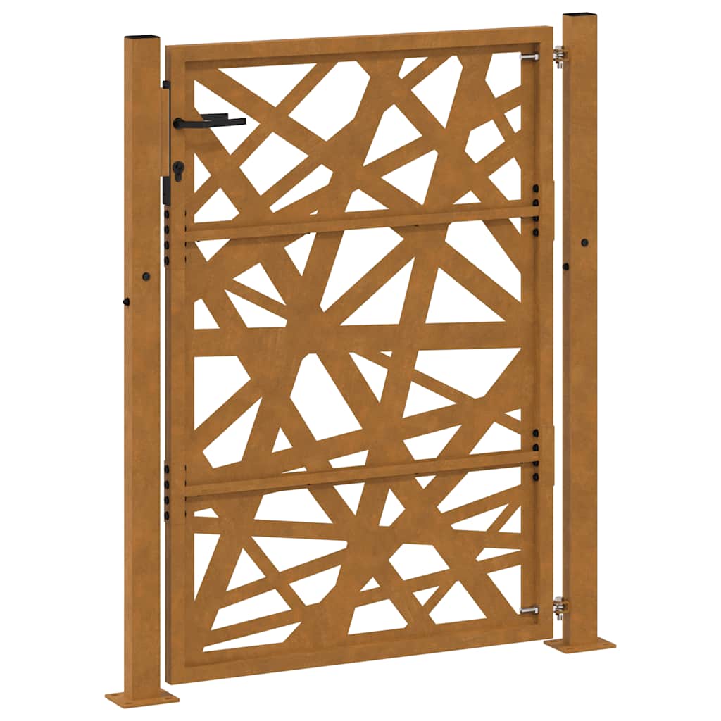 vidaXL Brama ogrodowa 100x125 cm Stal nierdzewna Lekka konstrukcja