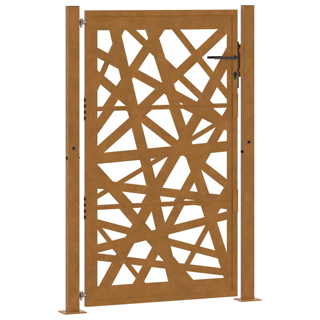 vidaXL Brama ogrodowa 100x150 cm Stal nierdzewna Lekka konstrukcja