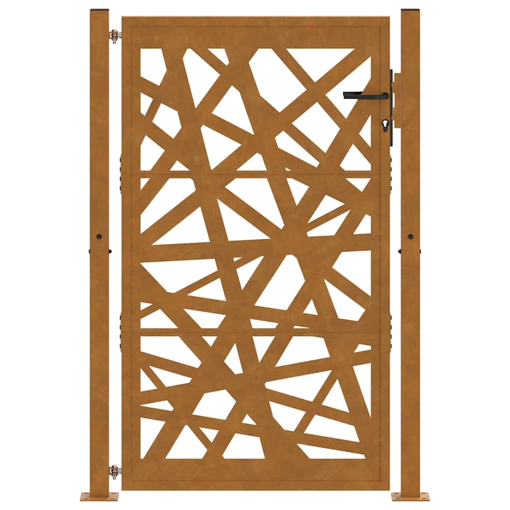 vidaXL Brama ogrodowa 100x150 cm Stal nierdzewna Lekka konstrukcja