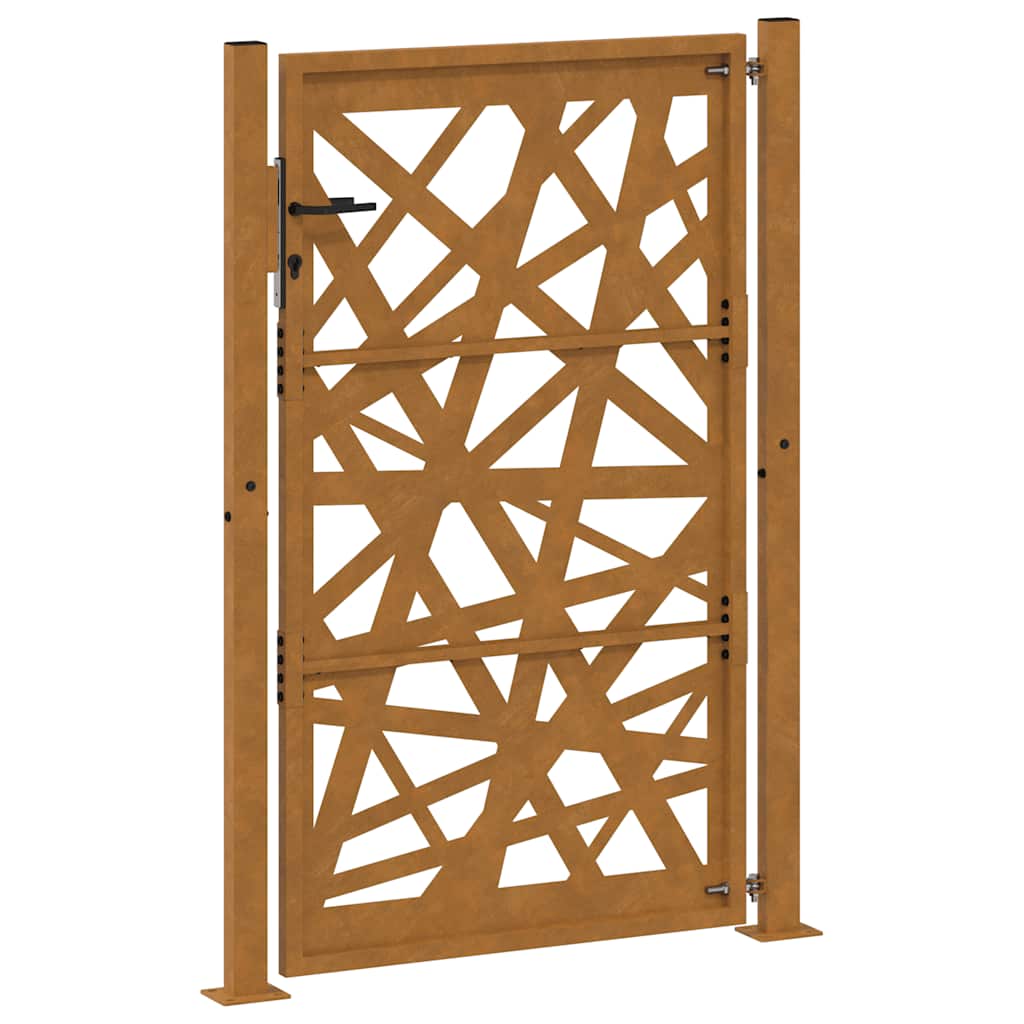 vidaXL Brama ogrodowa 100x150 cm Stal nierdzewna Lekka konstrukcja