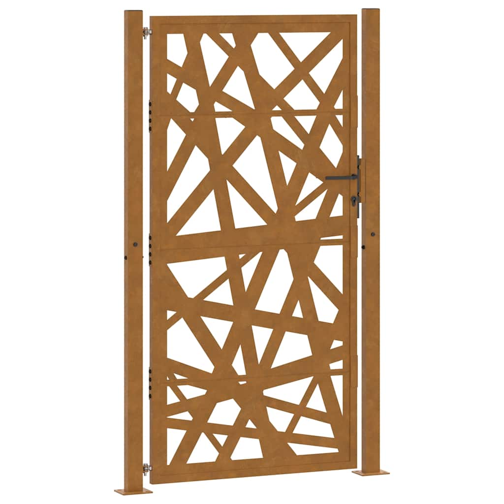 vidaXL Brama ogrodowa 100x175 cm Stal nierdzewna Lekka konstrukcja