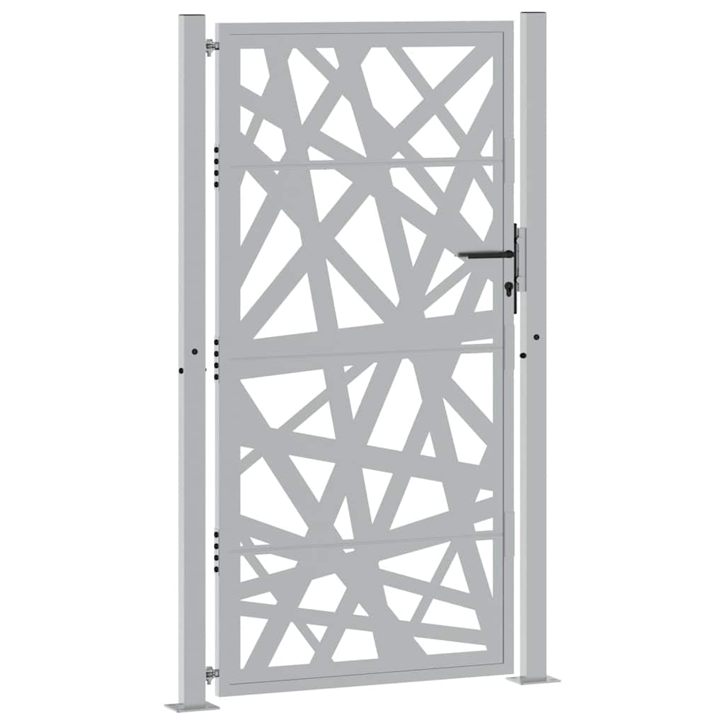 vidaXL Brama ogrodowa 100x175 cm Stal nierdzewna Lekka konstrukcja