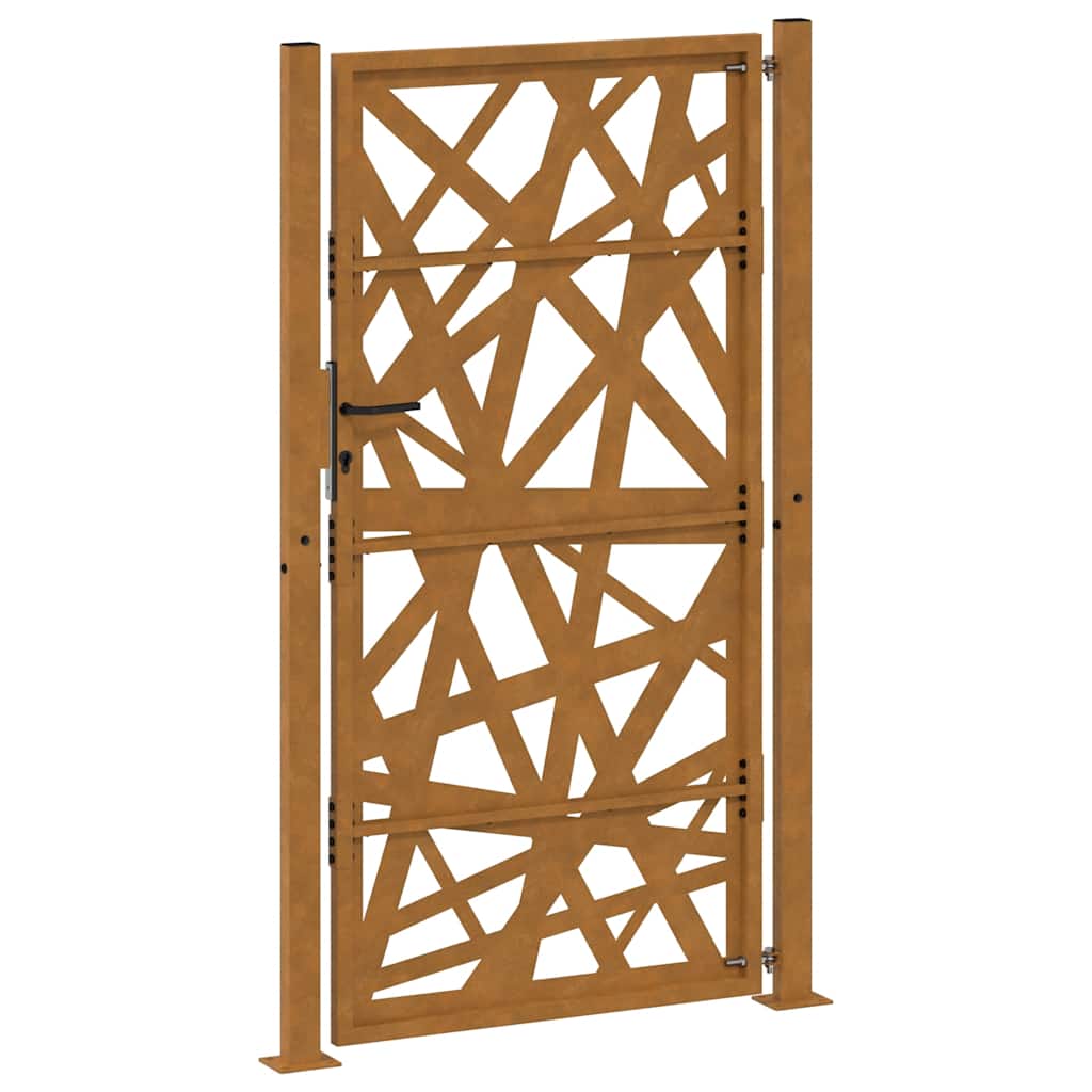 vidaXL Brama ogrodowa 100x175 cm Stal nierdzewna Lekka konstrukcja