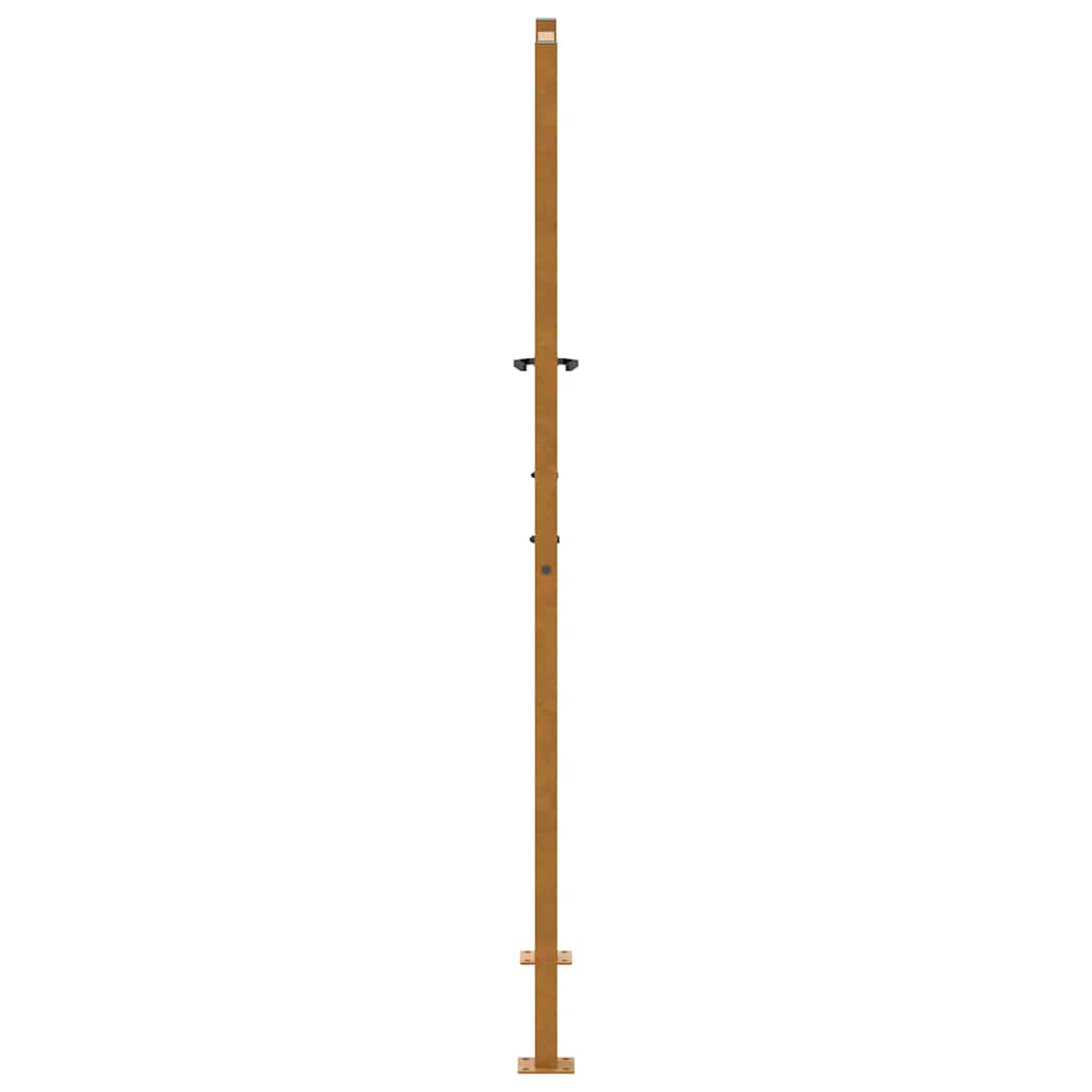 vidaXL Brama ogrodowa 100x175 cm Stal nierdzewna Wzór liścia