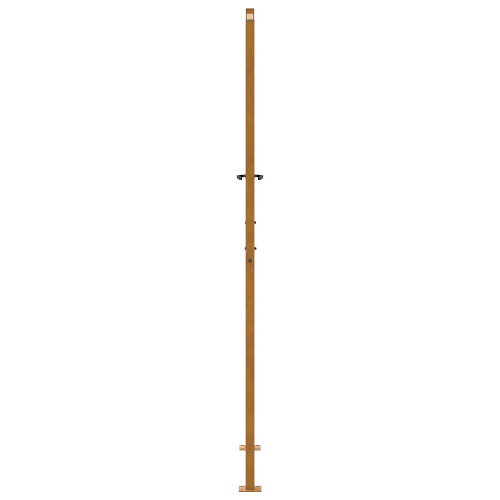vidaXL Brama ogrodowa 100x200 cm Stal nierdzewna Wzór liścia