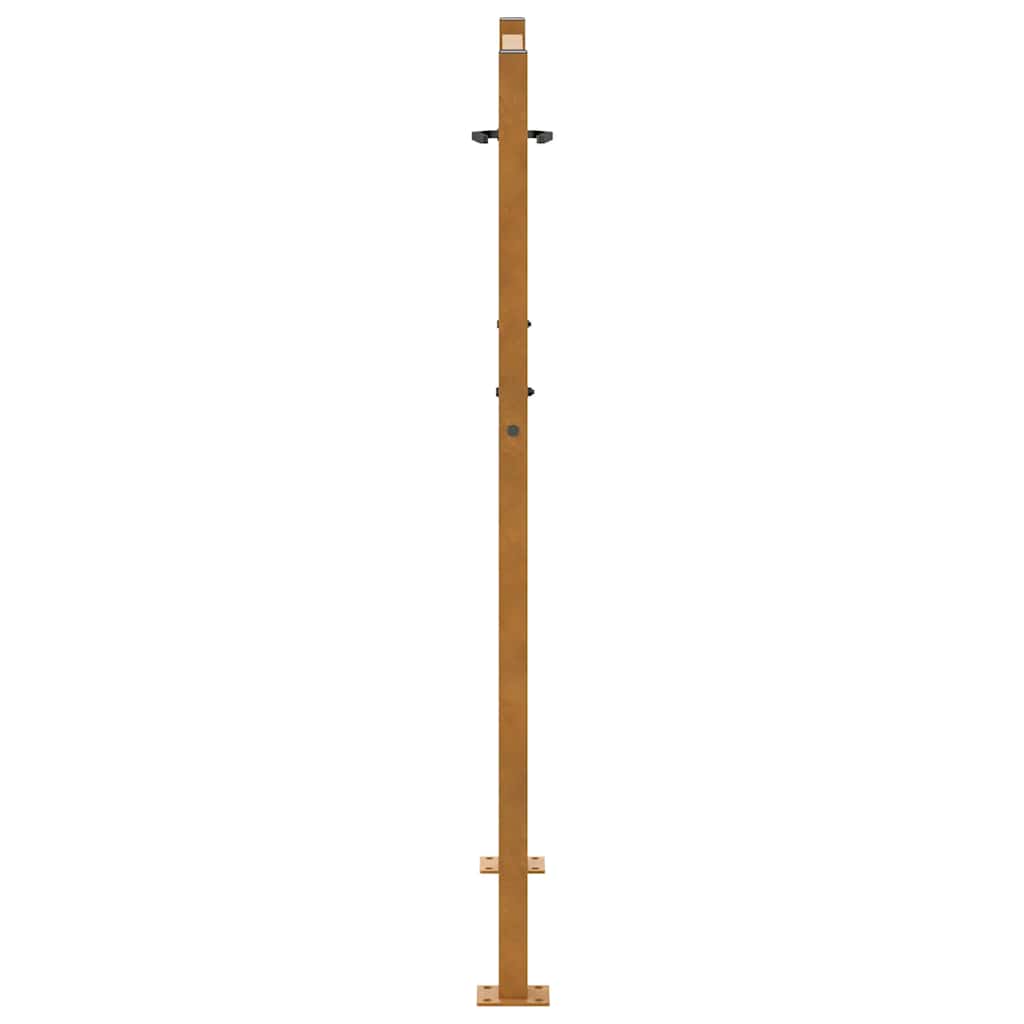 vidaXL Brama ogrodowa 100x125 cm Stal nierdzewna Wzór fali