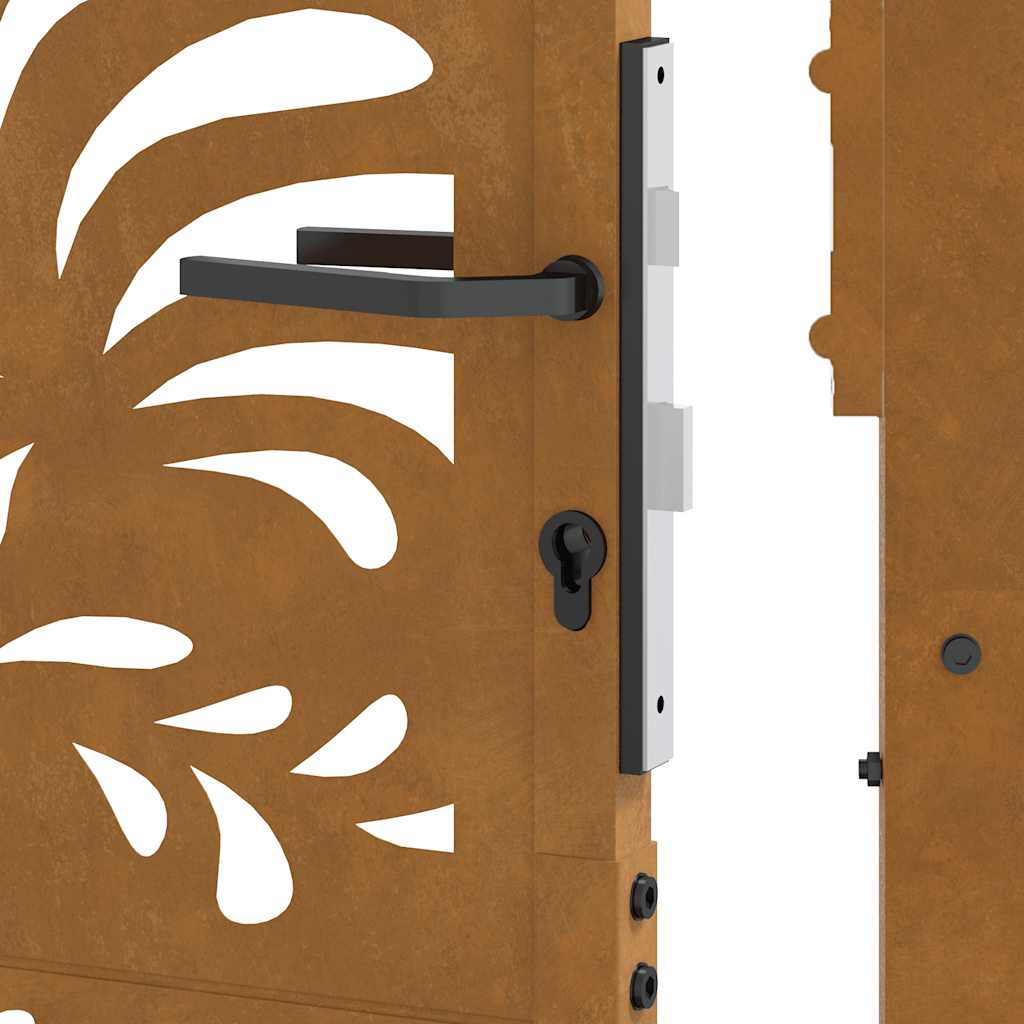 vidaXL Brama ogrodowa 100x150 cm Stal nierdzewna Wzór fali
