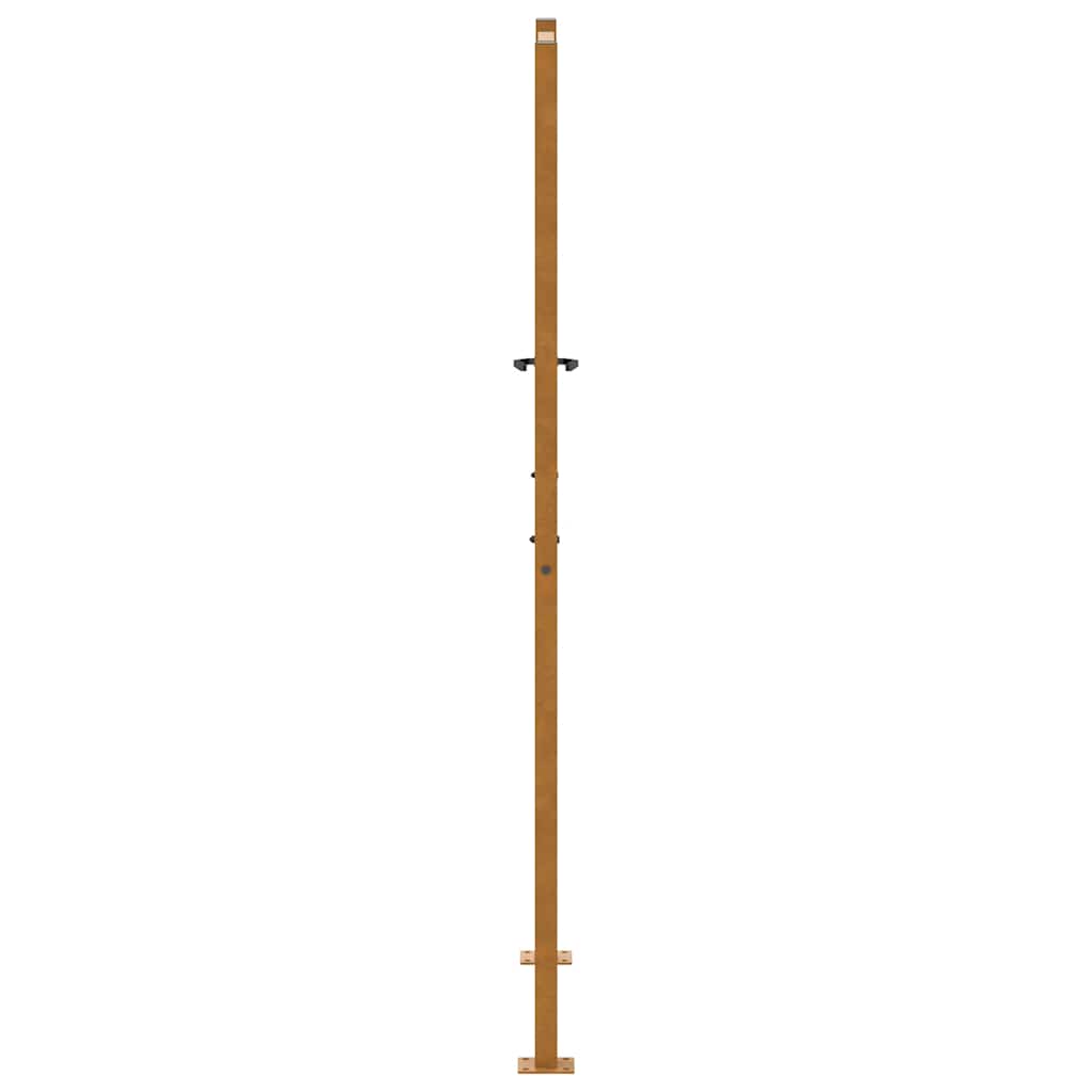 vidaXL Brama ogrodowa 100x175 cm Stal nierdzewna Wzór fali