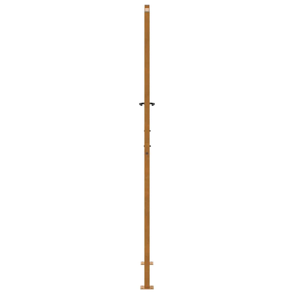 vidaXL Brama ogrodowa 100x200 cm Stal nierdzewna Wzór fali