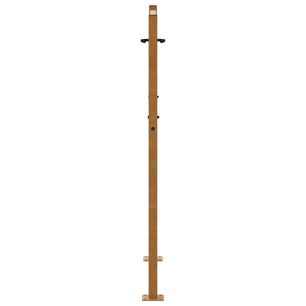 vidaXL Brama ogrodowa 100x125 cm Stal nierdzewna Wzór śladu