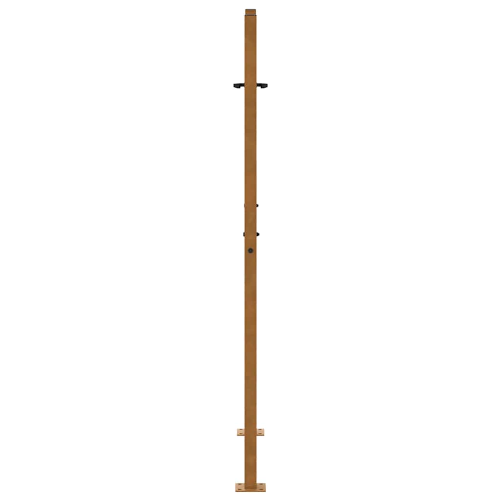 vidaXL Brama ogrodowa 100x150 cm Stal nierdzewna Wzór śladu