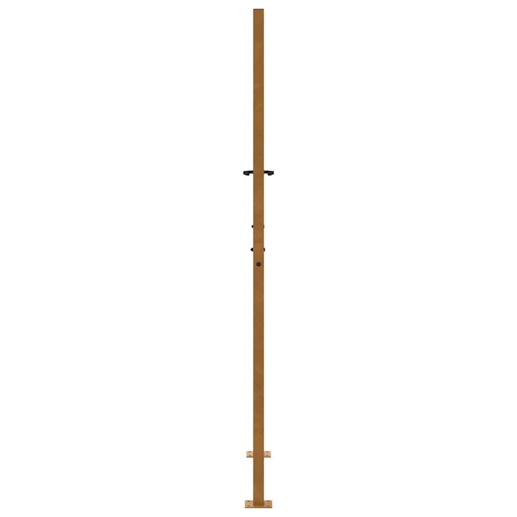 vidaXL Brama ogrodowa 100x175 cm Stal nierdzewna Wzór śladu