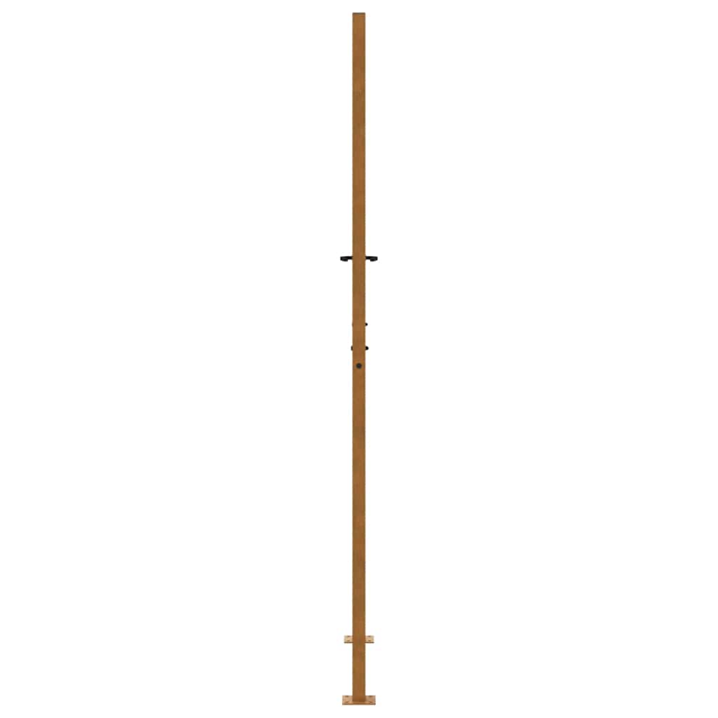 vidaXL Brama ogrodowa 100x200 cm Stal nierdzewna Wzór śladu