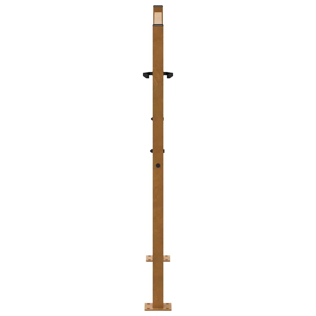vidaXL Brama ogrodowa 100x100 cm Stal nierdzewna Krzyż wzór
