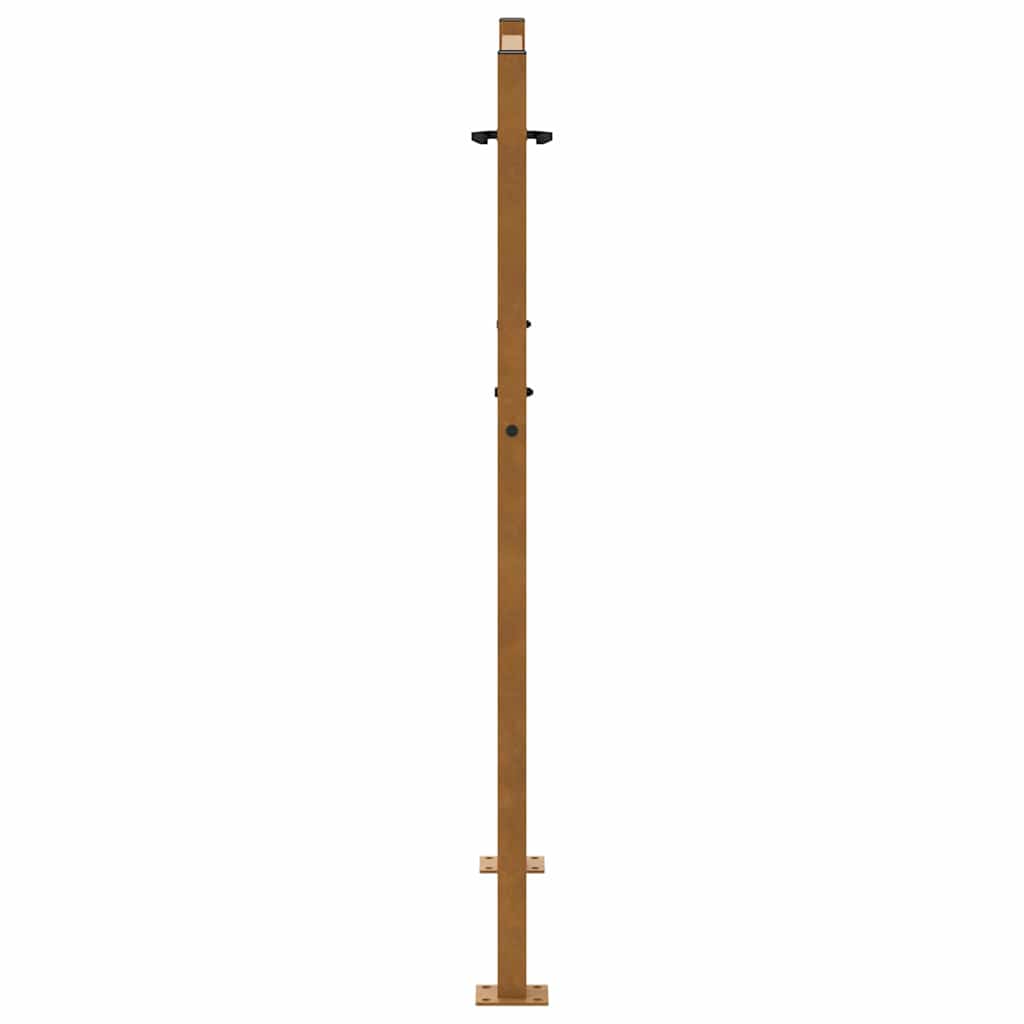 vidaXL Brama ogrodowa 100x125 cm Stal nierdzewna Krzyż wzór