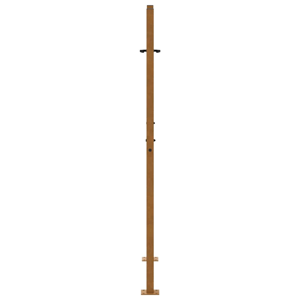 vidaXL Brama ogrodowa 100x150 cm Stal nierdzewna Krzyż wzór
