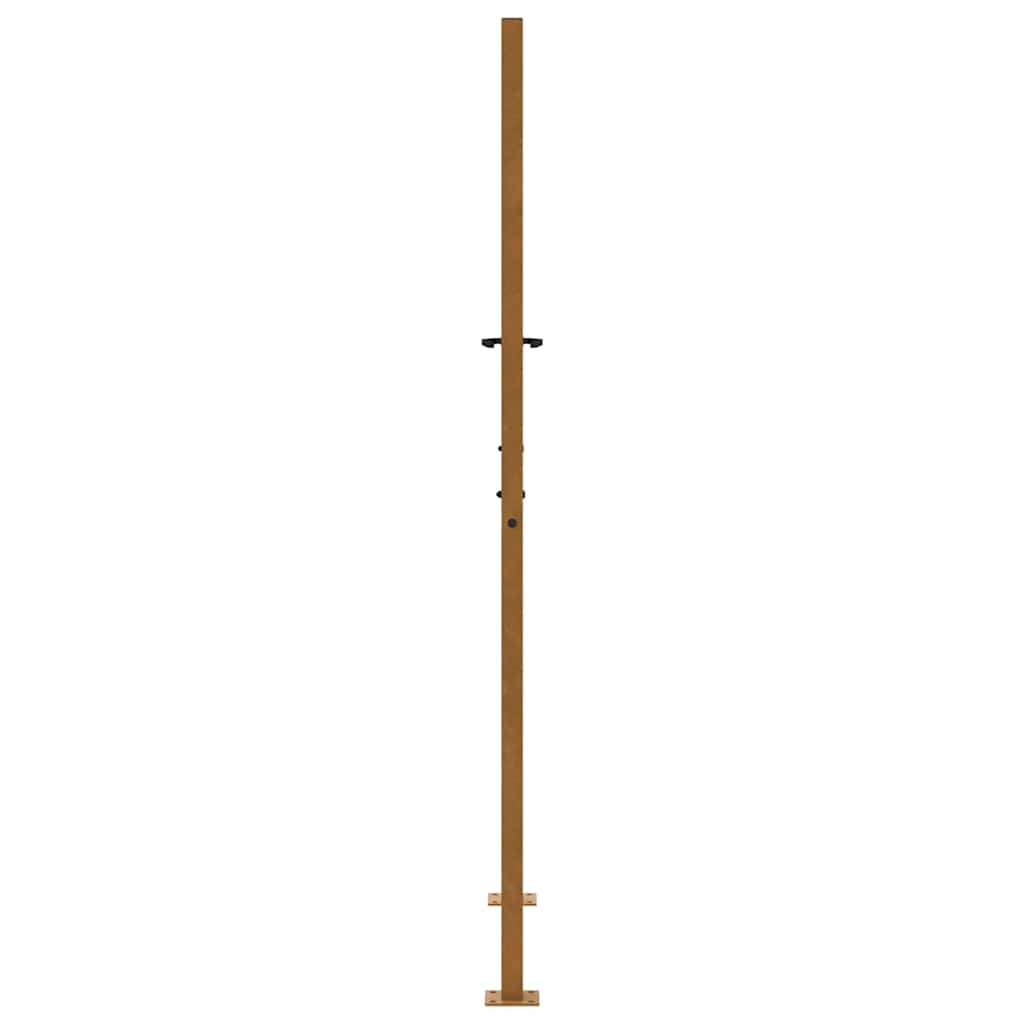 vidaXL Brama ogrodowa 100x175 cm Stal nierdzewna Krzyż wzór
