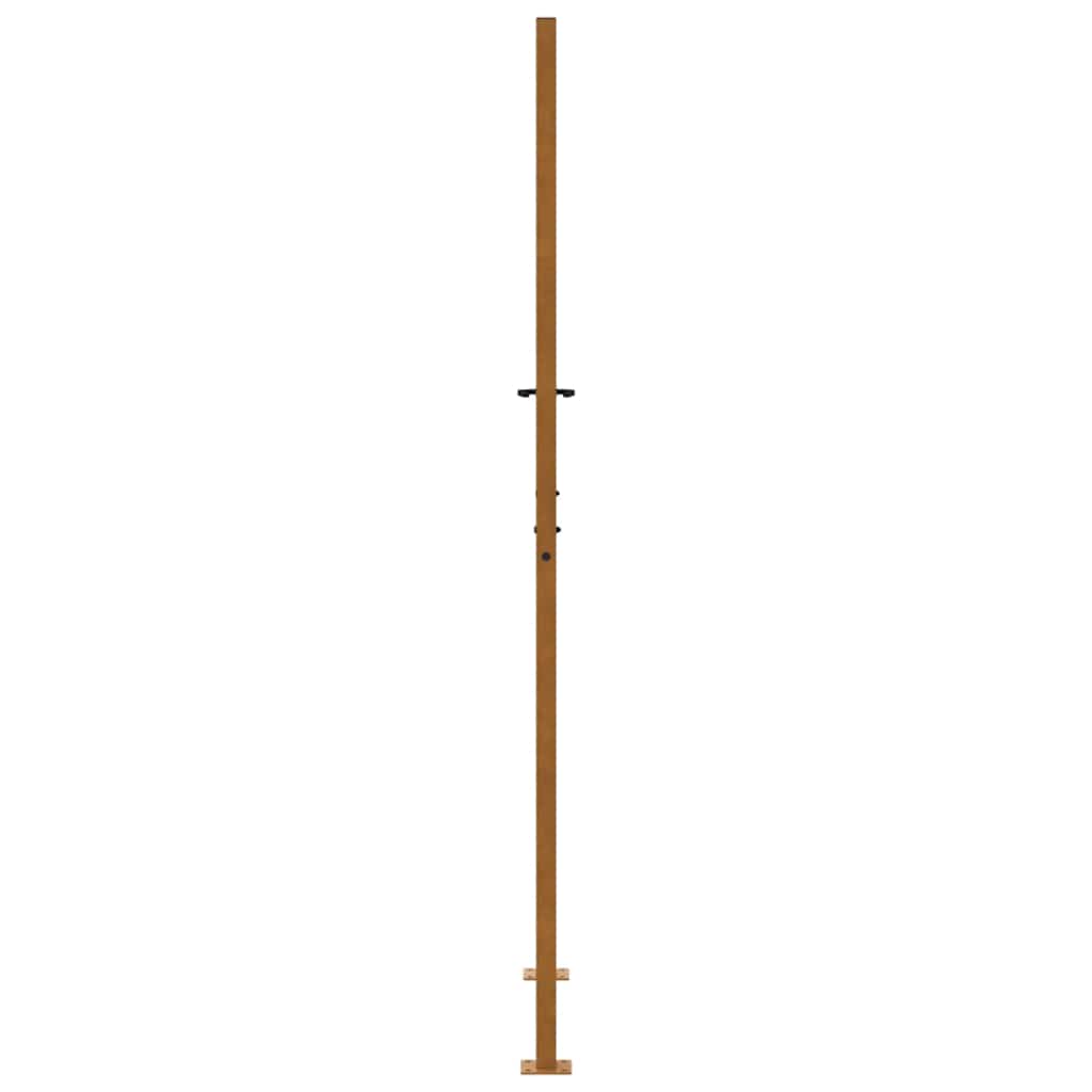 vidaXL Brama ogrodowa 100x200 cm Stal nierdzewna Krzyż wzór
