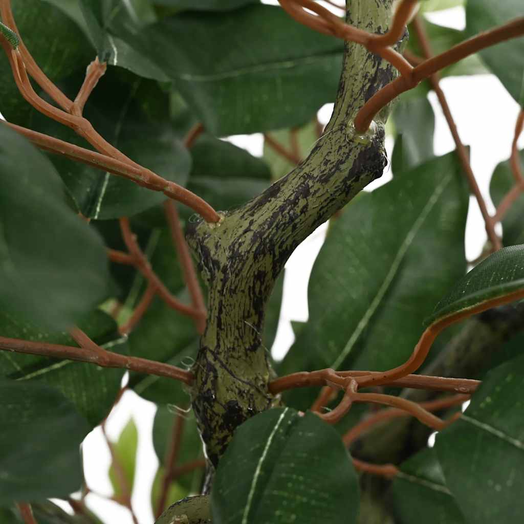 vidaXL Sztuczne drzewo Ficus 480 liści 130 cm zielone