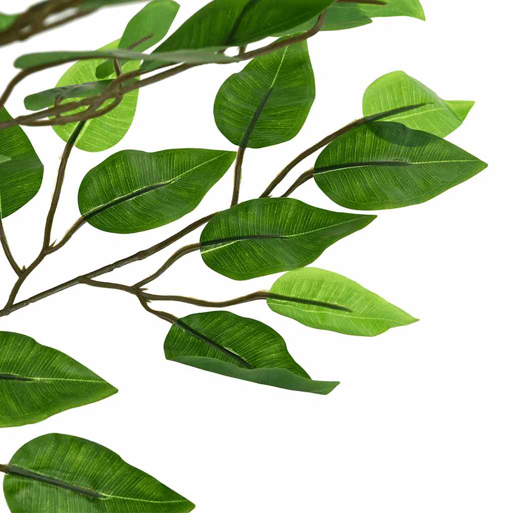vidaXL Sztuczna roślina Ficus 1260 liści 200 cm zielona