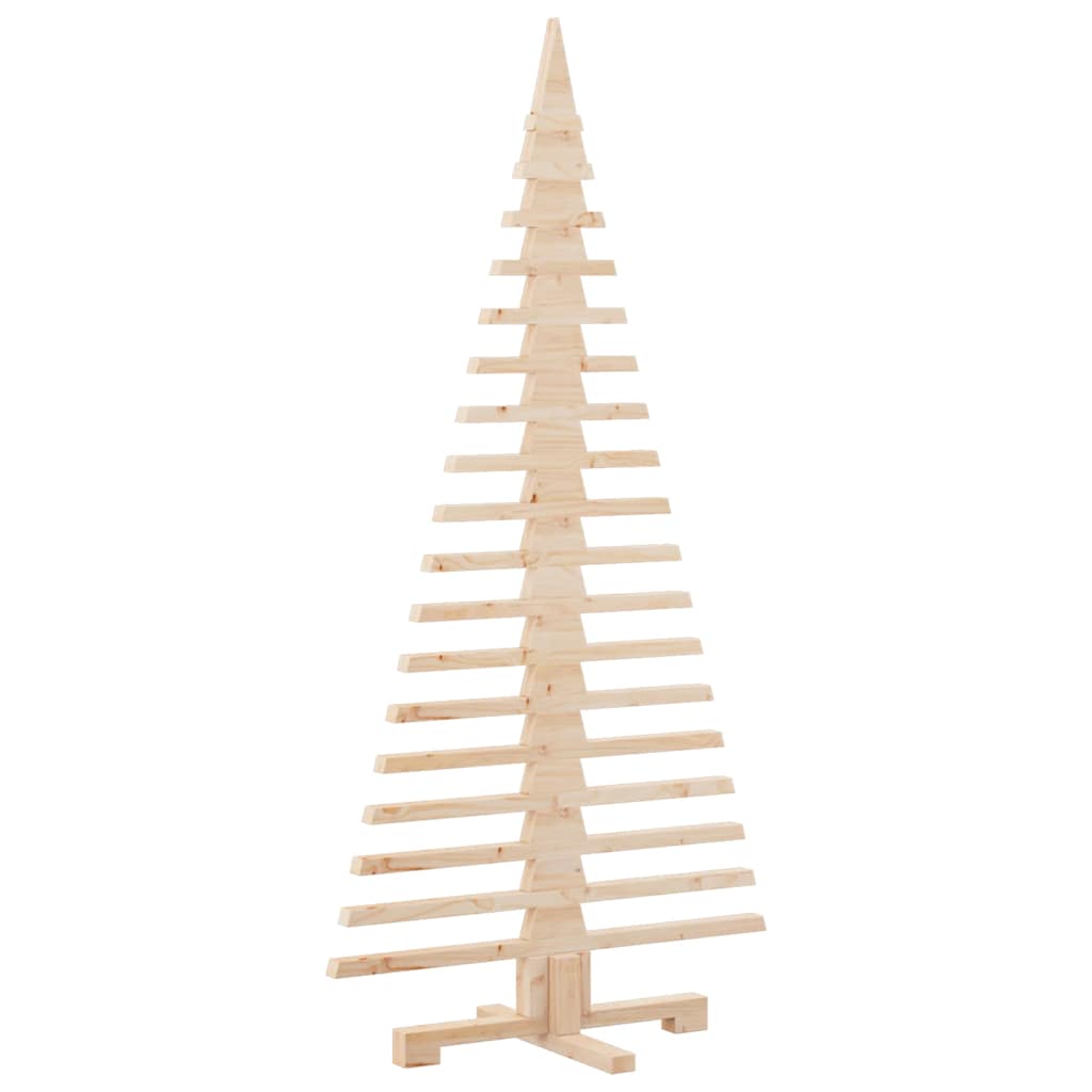 vidaXL Drewniana choinka świąteczna do dekoracji 150 cm, lite drewno sosnowe