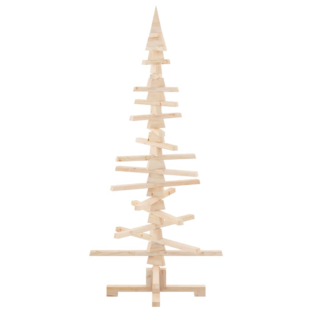 vidaXL Drewniana choinka świąteczna do dekoracji 150 cm, lite drewno sosnowe