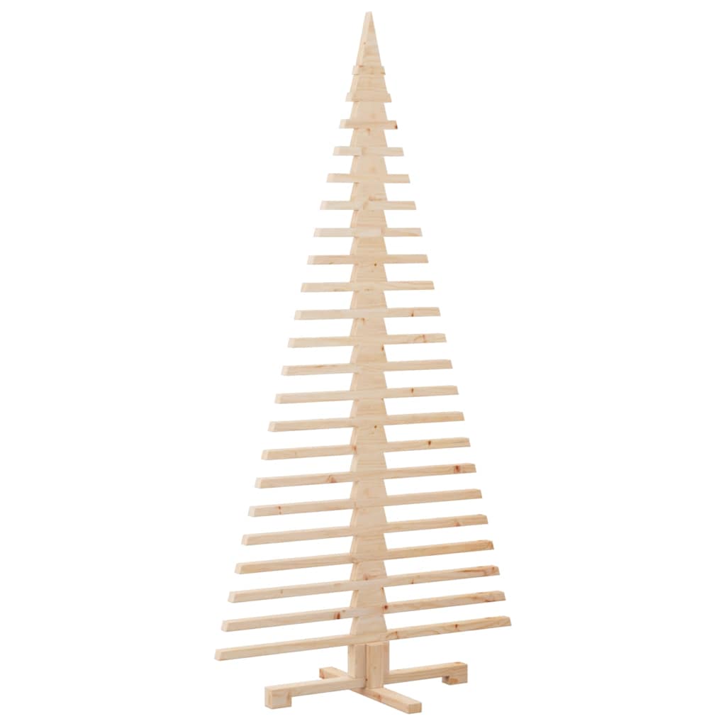 vidaXL Drewniana choinka do udekorowania, 180 cm, lite drewno sosnowe