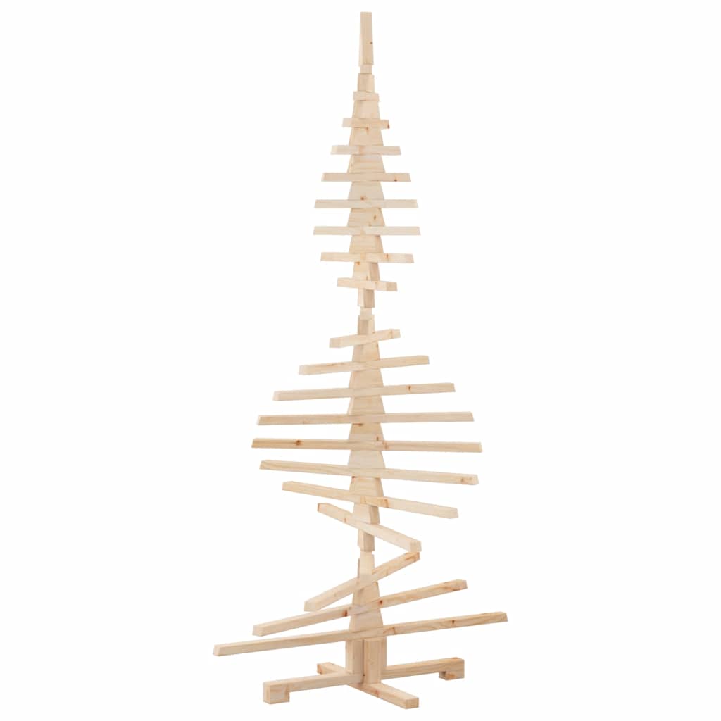 vidaXL Drewniana choinka do udekorowania, 180 cm, lite drewno sosnowe